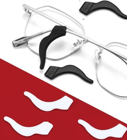 No-Slip Eyeglass Frame Ear Hooks – Soft Silicone Glasses Holders (3 Pairs)
